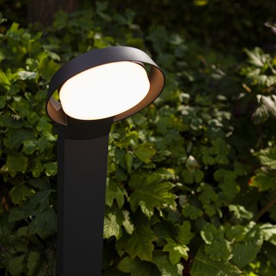 Borne extérieur LED 65cm Polo anthracite IP54 1100 lumens blanc chaud - COREP