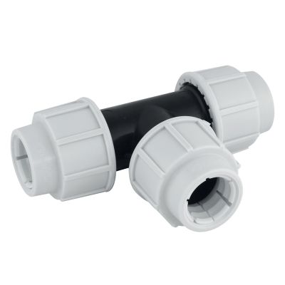 Raccord plastique Té égal pour tube PE diamètre 25 mm FITT