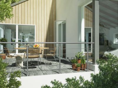 Kit garde-corps inox  -  L 2,50 m - pose à plat - SOGEM