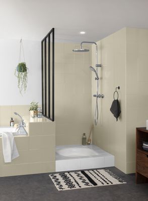 Peinture de rénovation pour salle de bain beige moelleux finition satinée 0,75L - V33
