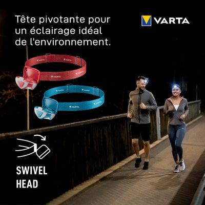 Lampe frontale 3AAA 100 lumens VARTA