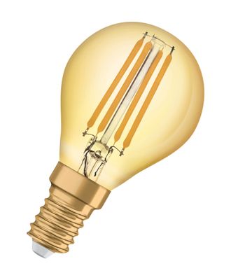 Ampoule LED ambrée E14 vintage 1906 à filament 4 W=410 lumens blanc chaud OSRAM