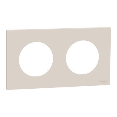 Plaque de finition 2 postes Odace 2025 beige sable - SCHNEIDER ELECTRIC