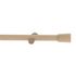 Kit tringle à rideaux en bois 2 m diam 28 mm Finition Bois naturel - MOBOIS