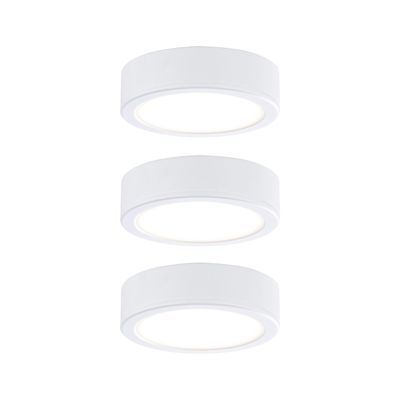 Spots LED encastrables ou saillie sous-meubles par 3 Blanc - Pukk PAULMANN