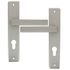 Poignées de porte sur plaques à cylindre Joffrin IV aluminium LINEA BERTOMANI