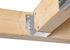 Support de poutre en U ailes extérieures acier galvanisé 50 x 68 mm - ALBERTS