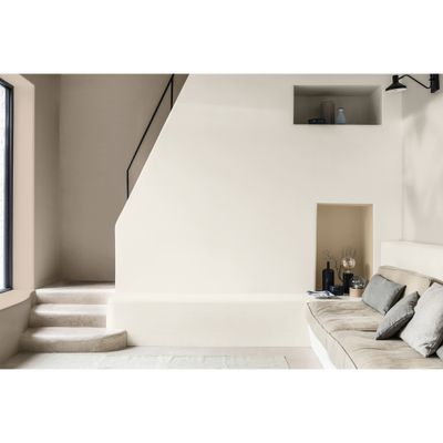 Peinture crème de couleur Lin Clair velours 1L - DULUX VALENTINE