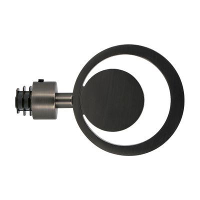 Embout déco atrium à visser en métal diam 20 mm Finition Gun foncé - MOBOIS