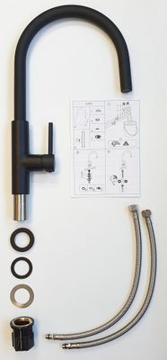 Mitigeur évier haut noir Ilhea EUROSANIT