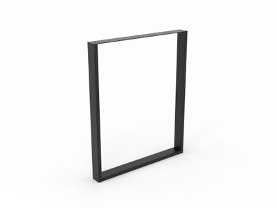 Pied de table XL cadre 710 x 580 x 60 mm métal noir REI
