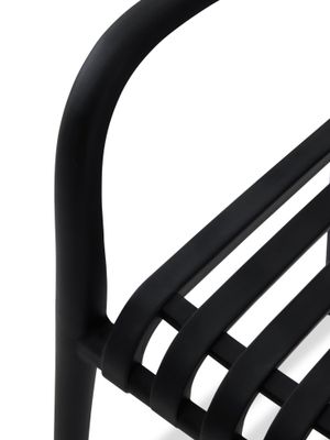 Fauteuil de jardin BARI polypropylène noir - BOCARNEA