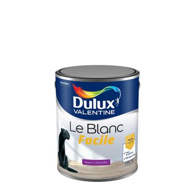 PEINTURE MULTI-SUPPORTS BLANC FACILE BLANC BC VELOURS 2,5L - DULUX VALENTINE