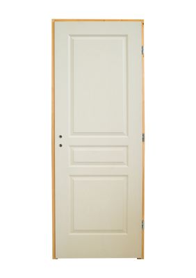 Bloc-porte postformé prépeint 3 panneaux H.204 x l.83 cm poussant gauche SMIS
