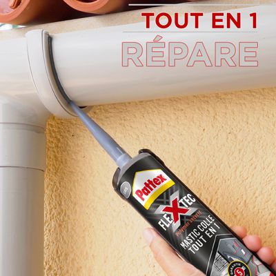 Colle de fixation Flextec transparent cartouche 389 g - PATTEX