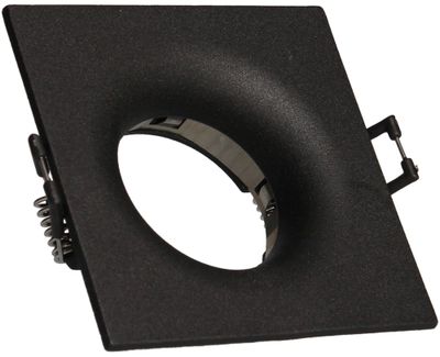 Spot LED encastrable GU10 anti-éblouissement sans ampoule carré Noir - Cobalt ARLUX