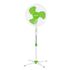Ventilateur sur pied 40 cm 60W oscillant blanc et vert - EUREM