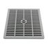 Grille de sol grise PVC 28 x 28 cm FITT