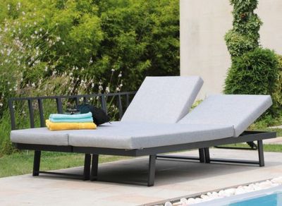 Lounge modulo graphite chine gris PROLOISIRS Livraison à domicile incluse
