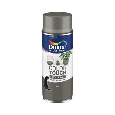 Bombe de peinture Color Touch effet sablé gris 400 mL - DULUX VALENTINE