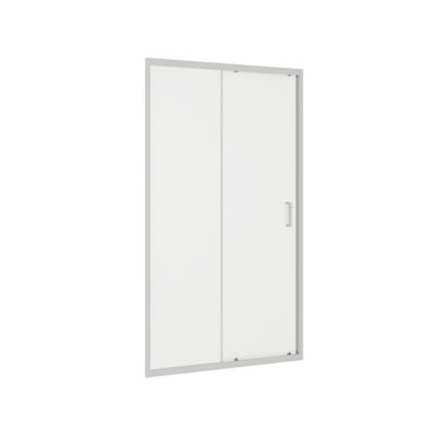 Porte de douche coulissante 100x185 cm profilé chrome verre transparent 4 mm Primera - OCEA