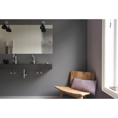 Peinture Crème de Couleur Cuisine et Bain Satin Anthracite 2 L - DULUX VALENTINE