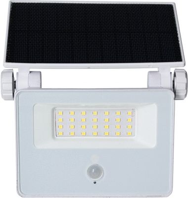 Projecteur extérieur LED solaire + détecteur de mouvements Circus blanc IP44 1500 lumens blanc neutre - ARLUX