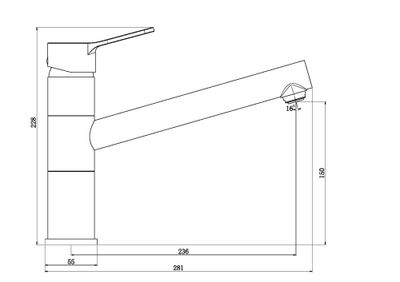 Robinet de cuisine Inox New Silo M - ESSEBAGNO