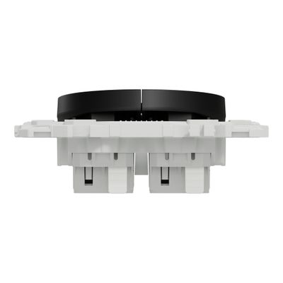 Double interrupteur va-et-vient ou poussoir Odace 2025 noir - SCHNEIDER ELECTRIC