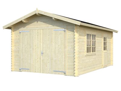 Garage bois White Wood Tony  - 15,9m² - PALMAKO
