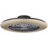 Ventilateur de plafond silencieux LED multicolore + télécommande Noir Ø58,5cm - Salerno XL BRILLIANT