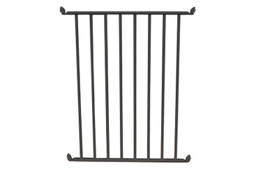 Barrière de piscine en aluminium gris - Module à barreaux 1 m - HOMALU