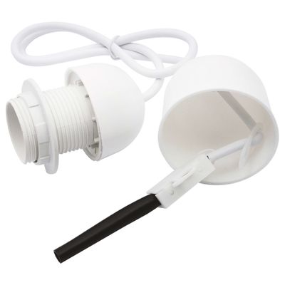 Monture plastique E27 pour suspension blanc - GEFOM