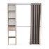 Kit de dressing effet chêne 183 X 144,2 x 50 cm + 1 tiroir CBA MEUBLES