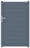 Portillon aluminium BREZINS l.1,00 x H.1,60 m gris JARDIMAT