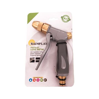 Pistolet d'arrosage luxe métal jet simple réglable
