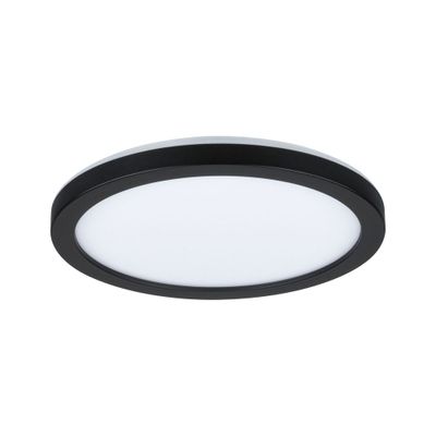 Plafonnier LED salle de bain IP44 1100 lumens lumière blanc variable Ø19cm Noir - Atria Shine PAULMANN