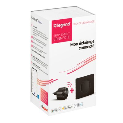Pack de démarrage éclairage connecté Noir - Céliane with Netatmo LEGRAND