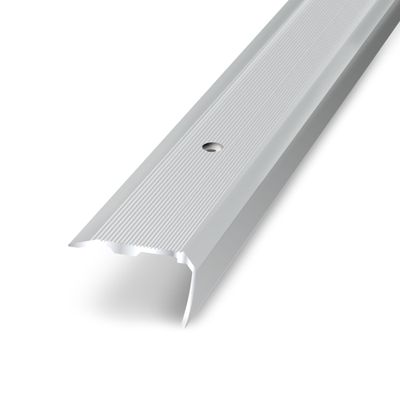Nez de marche à visser aluminium naturel strié  ép. 36 mm long. 170 cm GERFLOR