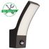 Applique extérieur LED détecteur de mouvements Curve anthracite IP44 1000 lumens blanc chaud - ARLUX
