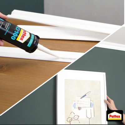 Colle de fixation PRO 100 blanc cartouche 390 g - PATTEX