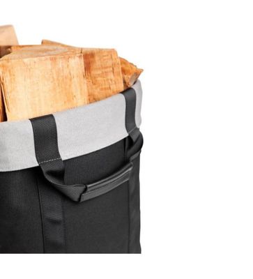 Sac à bûches en cuir Proline noir - ADURO
