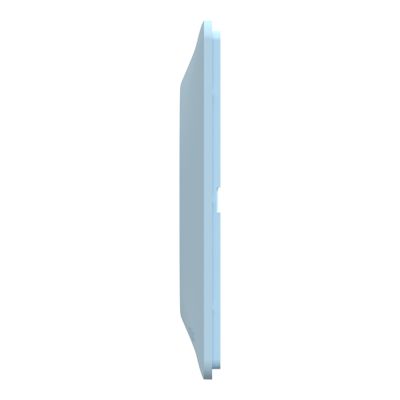 Plaque de finition 2 postes horizontal bleu azurin - Ovalis SCHNEIDER ELECTRIC