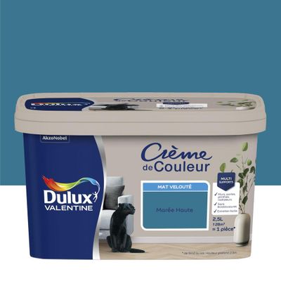 Peinture Crème De Couleur Mat Marée Haute 2,5 L - DULUX VALENTINE