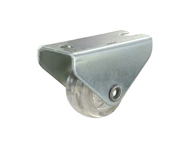 Roulette fixe à platine Dril diamètre 25 mm translucide