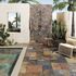 Carrelage de sol extérieur effet pierre de bali multicolor YANSET ép 9 mm 30 x 50 cm paquet de 1,05 m²