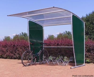 Abri initial motos vélos abribus vert MOTTEZ