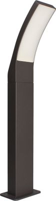 Borne extérieur LED 60cm Curve anthracite IP44 1000 lumens blanc chaud - ARLUX