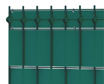 Lamelles souples d'occultation horizontale L.2,00 x H.1,72/1,92 m vert FERRO BULLONI