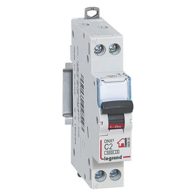 Disjoncteur phase+neutre 2A 3kA - LEGRAND